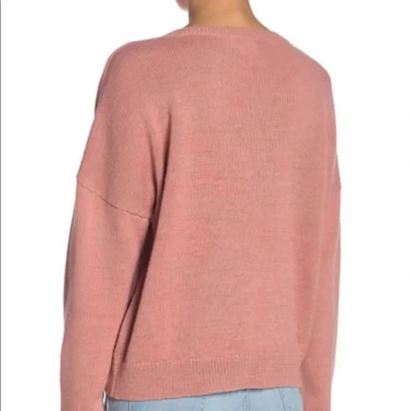 Nation LTD Bijou Adobe Pink Alpaca Blend Sweater Size XS - Picture 3 of 15